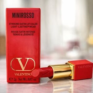 Valentino Minirosso Satin Lipstick - Bold Red
